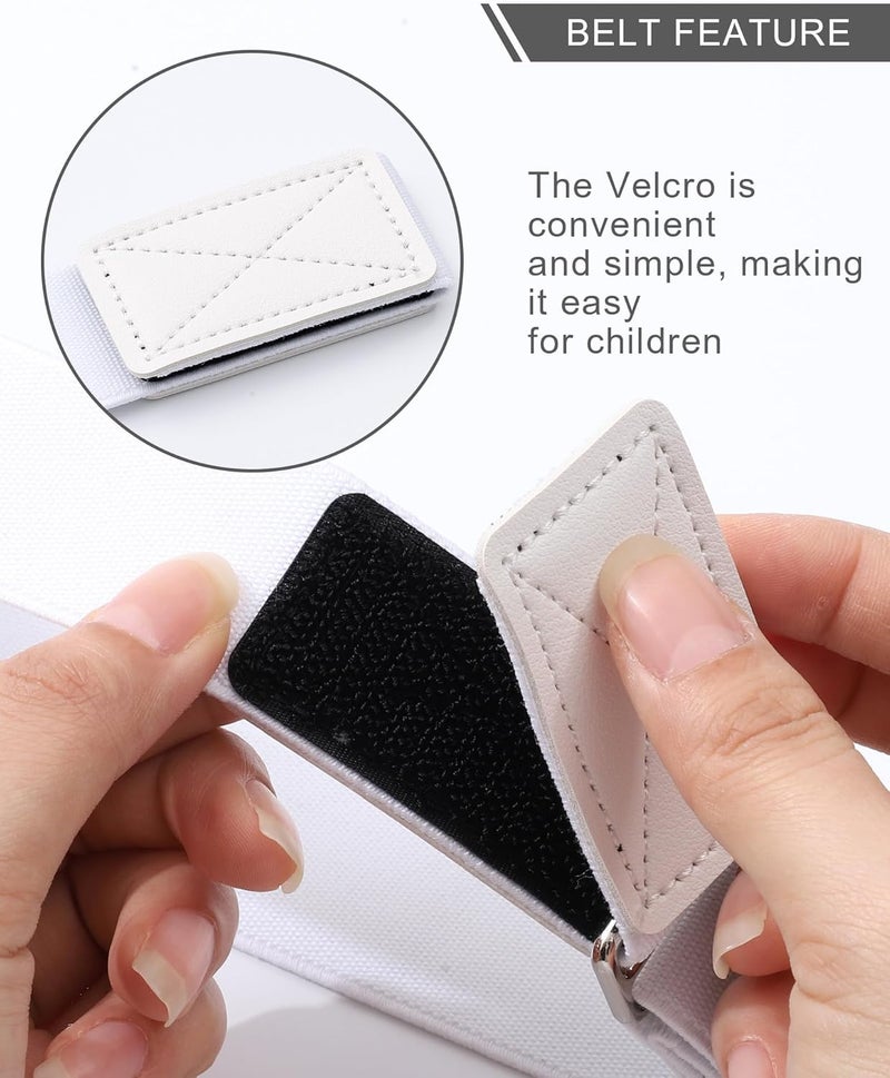WELROG Kids Belts for Boys - Velcro Buckle Toddler Belt Elastic Adjustable Belt for Boys Girls - Image 4
